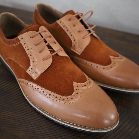 Zanzara Other - Mens Zanzara Two Tone Leather/Suede Oxford wingtips